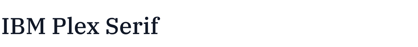 IBM Plex Serif — IBMPlexSerif-Medium.ttf