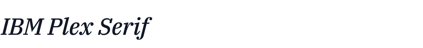 IBM Plex Serif — IBMPlexSerif-MediumItalic.ttf