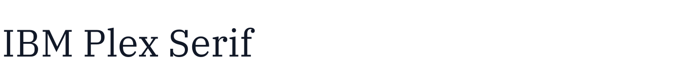 IBM Plex Serif — IBMPlexSerif-Regular.ttf