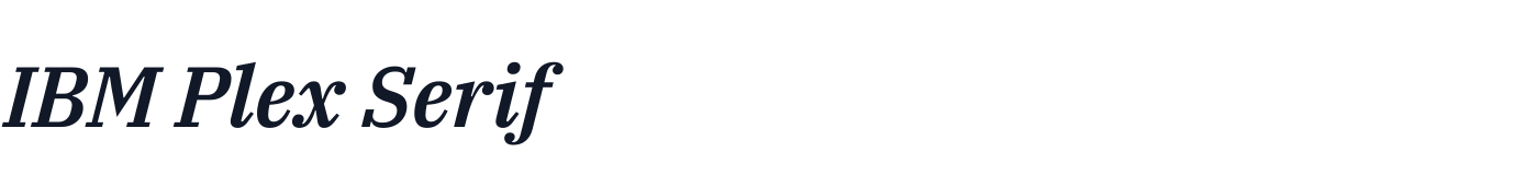 IBM Plex Serif — IBMPlexSerif-SemiBoldItalic.ttf