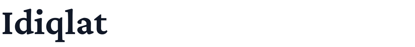 Idiqlat — Idiqlat-Light.ttf