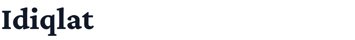 Idiqlat — Idiqlat-Regular.ttf