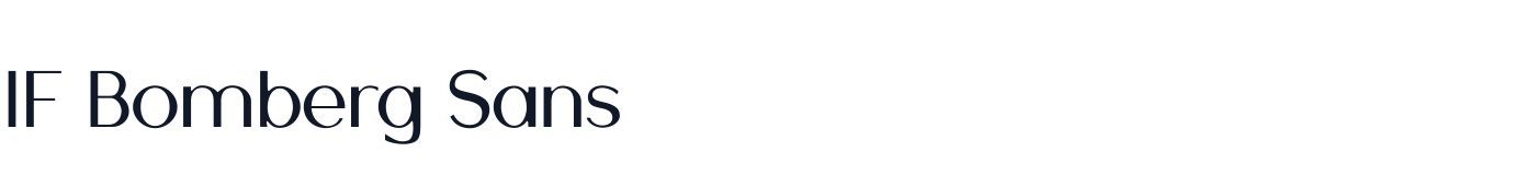 IF Bomberg Sans — IFBombergSans-Regular-Display.ttf