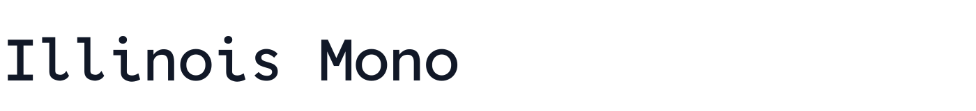 Illinois Mono — IllinoisMono-Medium.ttf