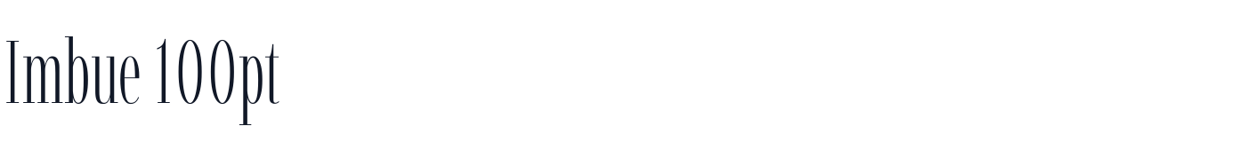 Imbue 100pt — Imbue100pt-ExtraLight.ttf