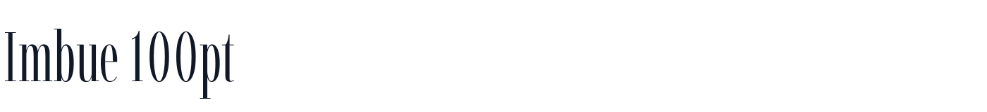 Imbue 100pt — Imbue100pt-Light.ttf