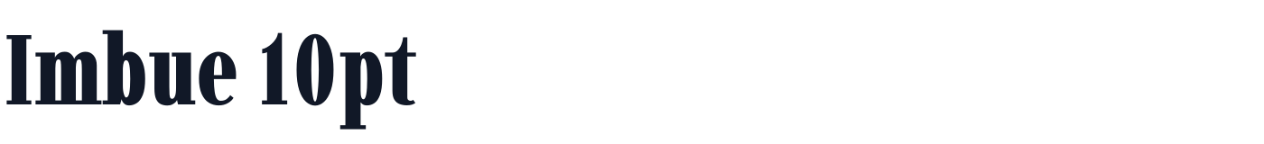 Imbue 10pt — Imbue10pt-Black.ttf