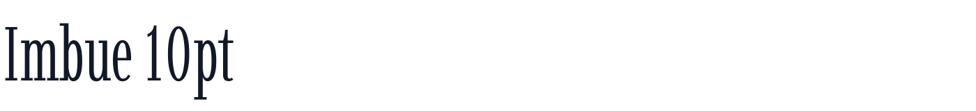 Imbue 10pt — Imbue10pt-Light.ttf