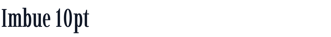 Imbue 10pt — Imbue10pt-Medium.ttf