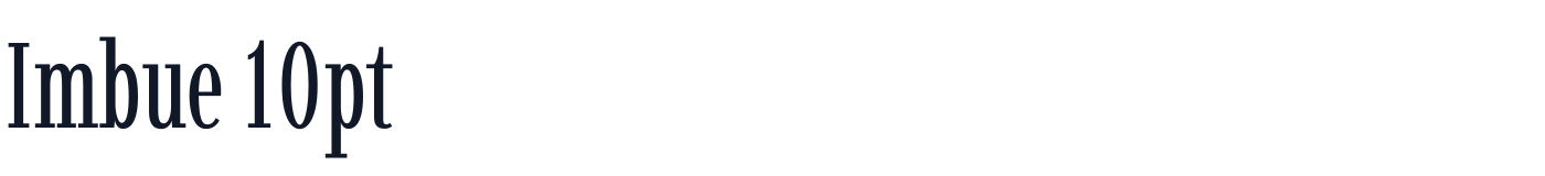 Imbue 10pt — Imbue10pt-Regular.ttf