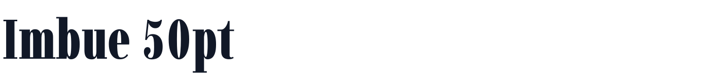 Imbue 50pt — Imbue50pt-Black.ttf