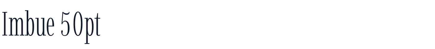 Imbue 50pt — Imbue50pt-ExtraLight.ttf