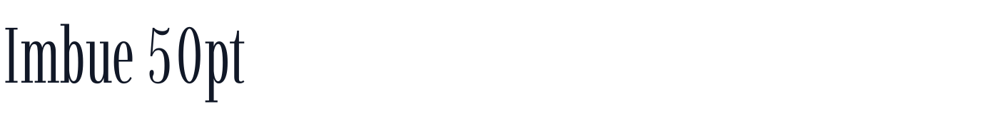 Imbue 50pt — Imbue50pt-Light.ttf