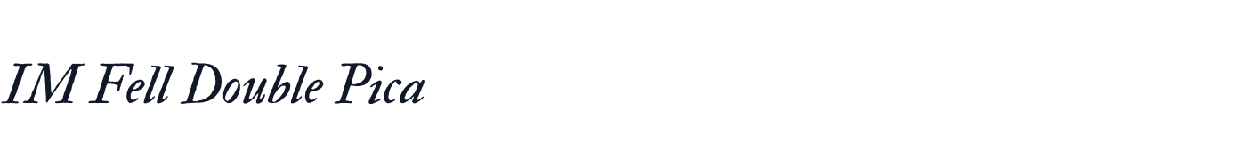IM Fell Double Pica — IMFELLDoublePica-Italic.ttf