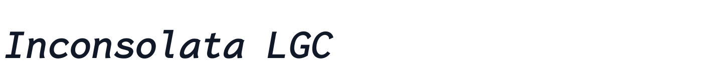 Inconsolata LGC — Inconsolata-LGC-Bold-Italic.ttf