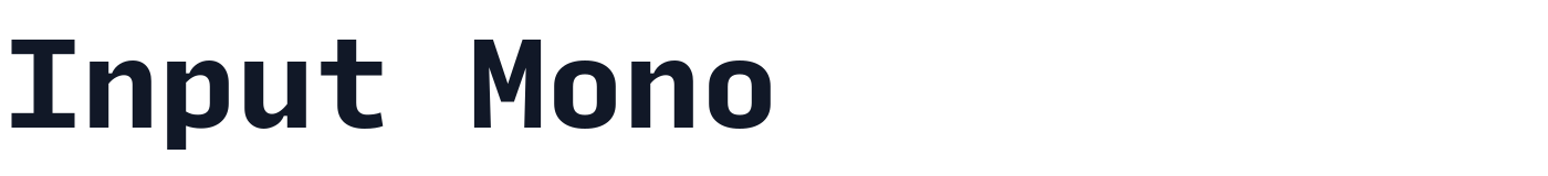 Input Mono — InputMono-Bold.ttf