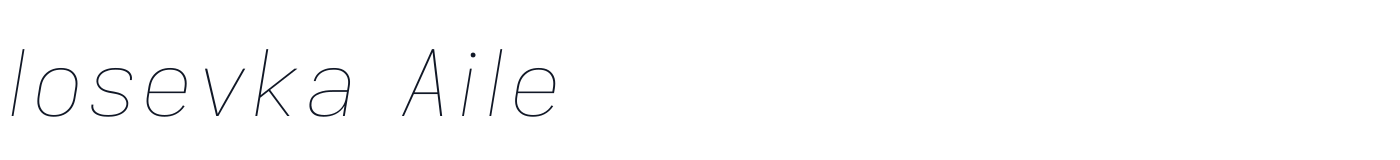 Iosevka Aile — iosevka-aile-latin-100-italic.ttf