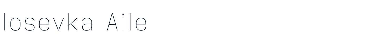 Iosevka Aile — iosevka-aile-latin-100-normal.ttf