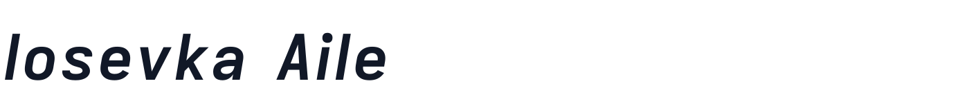 Iosevka Aile — iosevka-aile-latin-700-italic.ttf