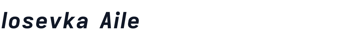 Iosevka Aile — iosevka-aile-latin-800-italic.ttf