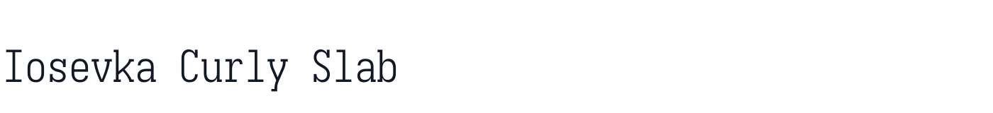 Iosevka Curly Slab — iosevka-curly-slab-latin-300-normal.ttf