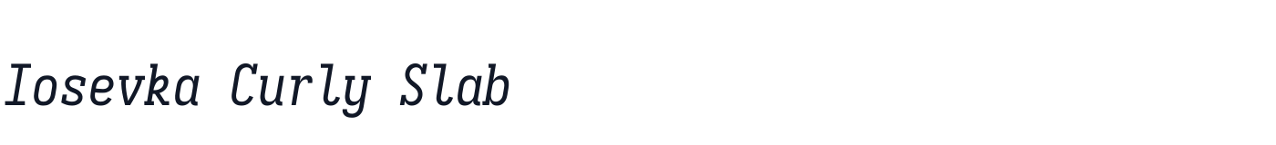 Iosevka Curly Slab — iosevka-curly-slab-latin-400-italic.ttf