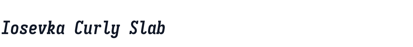Iosevka Curly Slab — iosevka-curly-slab-latin-700-italic.ttf