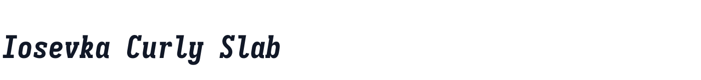 Iosevka Curly Slab — iosevka-curly-slab-latin-800-italic.ttf