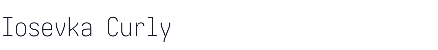 Iosevka Curly — iosevka-curly-latin-200-normal.ttf