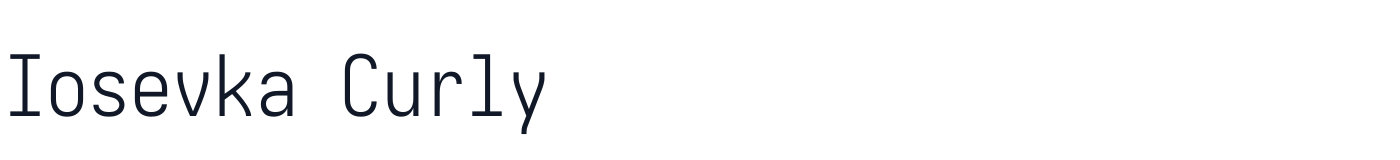 Iosevka Curly — iosevka-curly-latin-300-normal.ttf