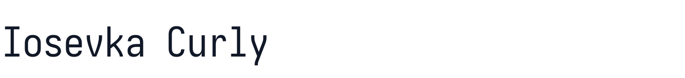 Iosevka Curly — iosevka-curly-latin-400-normal.ttf