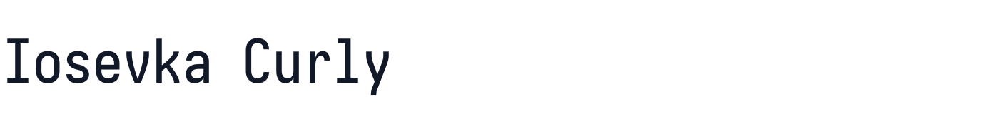 Iosevka Curly — iosevka-curly-latin-500-normal.ttf