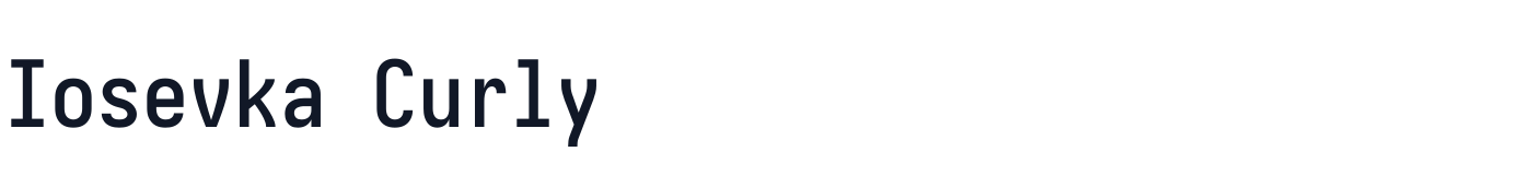 Iosevka Curly — iosevka-curly-latin-600-normal.ttf