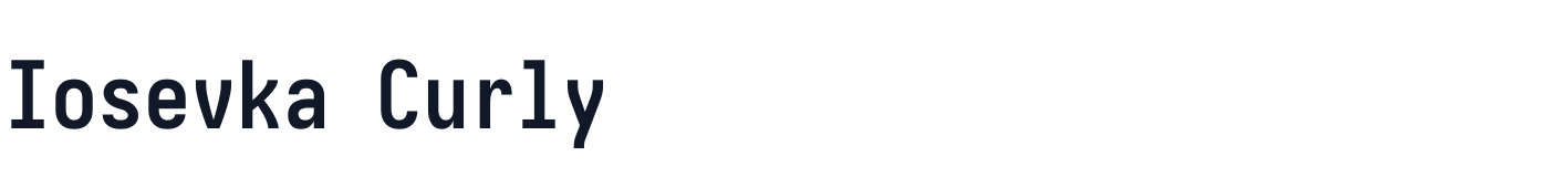Iosevka Curly — iosevka-curly-latin-700-normal.ttf