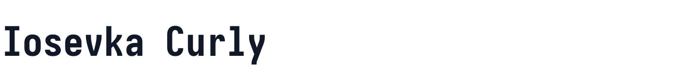 Iosevka Curly — iosevka-curly-latin-800-normal.ttf