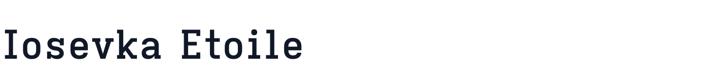 Iosevka Etoile — iosevka-etoile-latin-600-normal.ttf