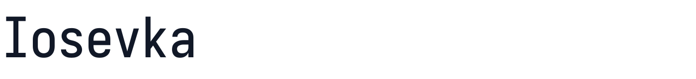 Iosevka — iosevka-latin-500-normal.ttf