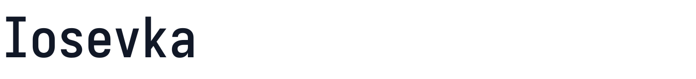 Iosevka — iosevka-latin-600-normal.ttf