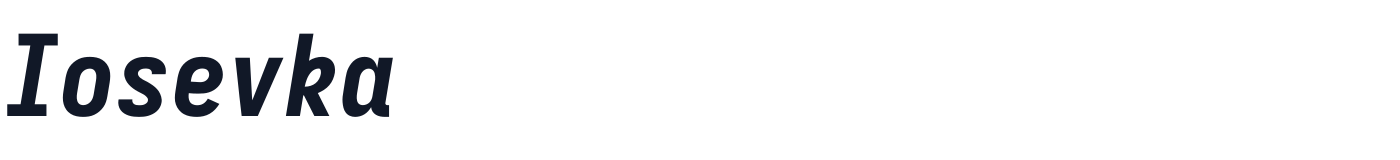 Iosevka — iosevka-latin-800-italic.ttf
