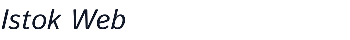 Istok Web — IstokWeb-Italic.ttf
