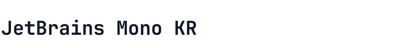 JetBrains Mono KR — JetBrainsMonoKR-Bold.ttf