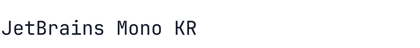 JetBrains Mono KR — JetBrainsMonoKR-Regular.ttf