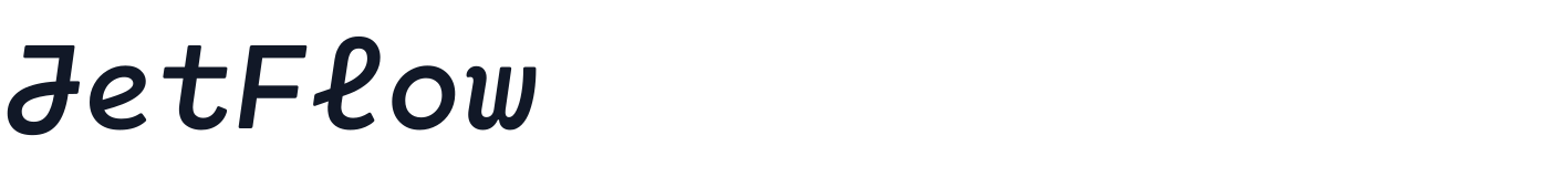 JetFlow — JetFlow-DemiBoldItalic.ttf