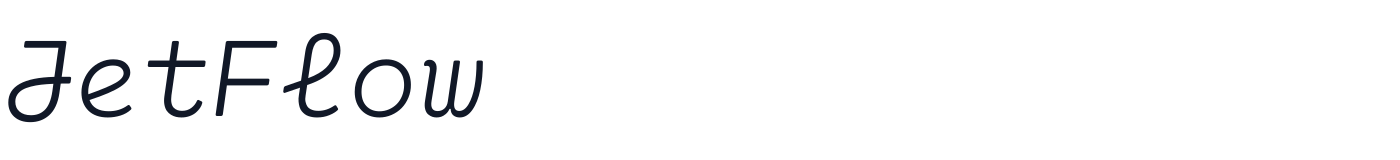 JetFlow — JetFlow-ExtraLightItalic.ttf