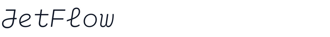 JetFlow — JetFlow-ThinItalic.ttf