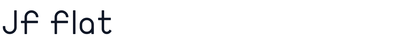 JF Flat — JF-Flat-regular.ttf