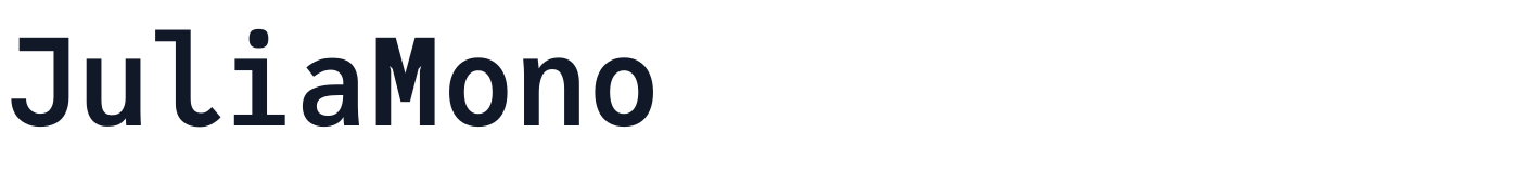 JuliaMono — JuliaMono-Bold.ttf
