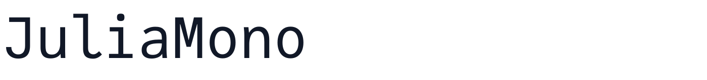 JuliaMono — JuliaMono-Regular.ttf