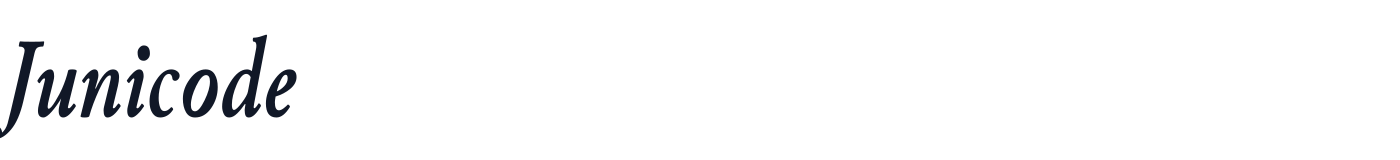 Junicode — Junicode-BoldItalicCondensed.ttf