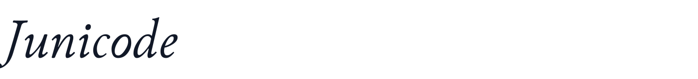 Junicode — Junicode-Italic.ttf